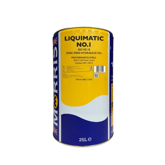 MORRIS Liquimatic 1 (ISO VG10) Zinc-Free Hydraulic Oil